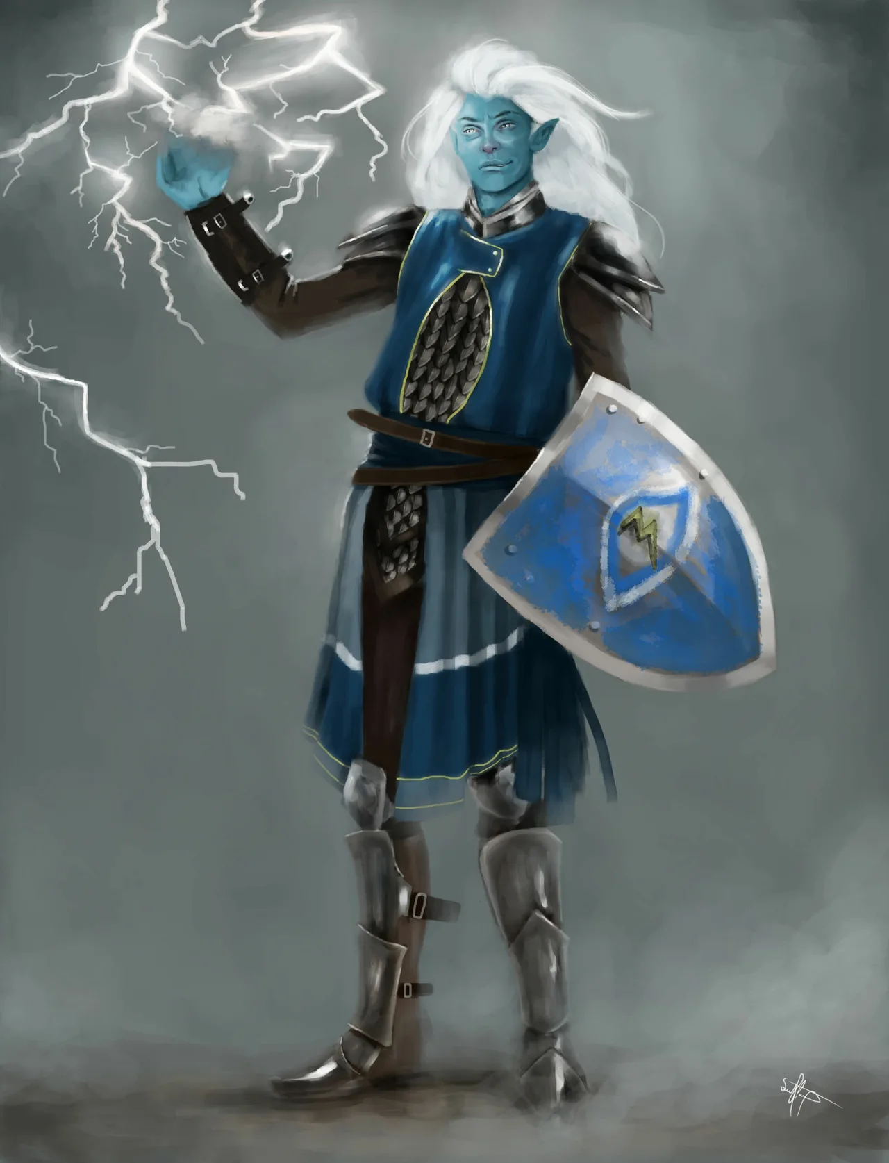 Genasi (Para) illustration