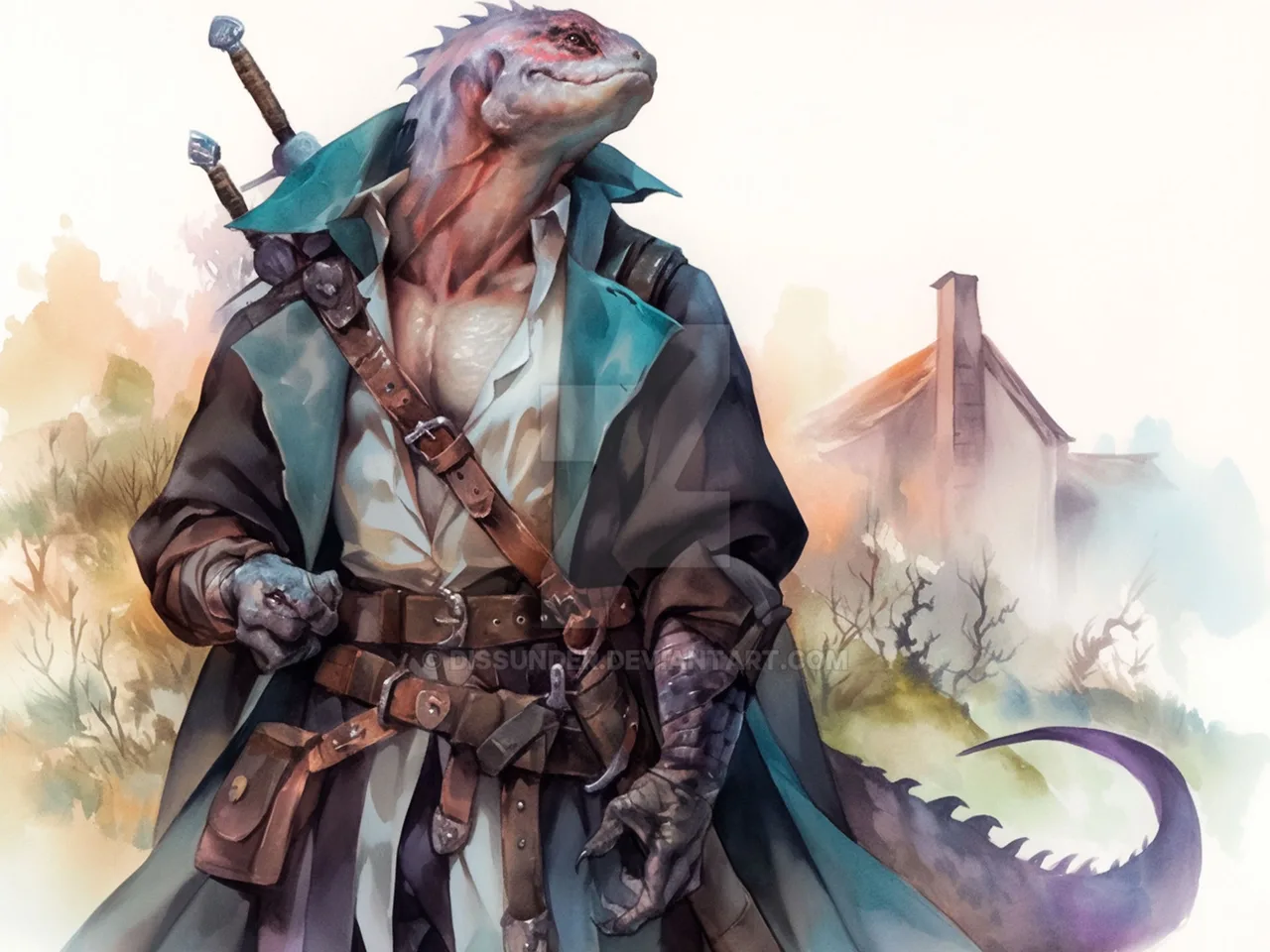 Lizardfolk illustration