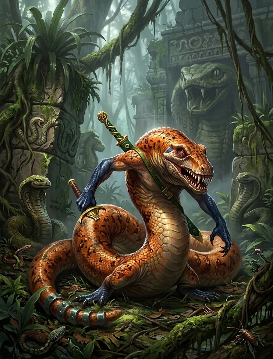 Ophidian (Lesser) illustration